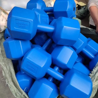 Bộ 2 chiếc vỏ tạ nhựa 10kg bát giác chưa nhồi ruột