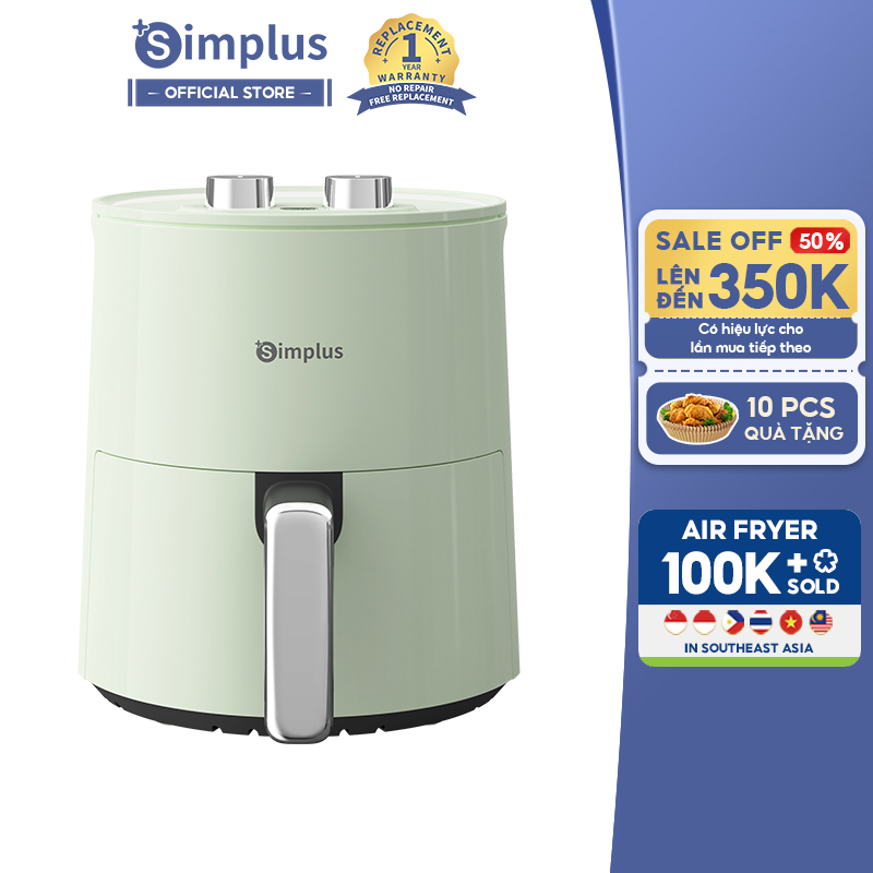 Simplus Nồi chiên không dầu Dung Tích Lớn4.5L Air Fryers chiên nướng đa năng không dầu mỡ
