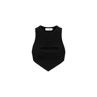 Tatichu - lazer cut out tank top - áo tank top form ngắn khoét lỗ