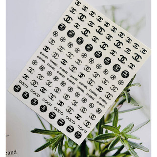 Sticker dán móng Thương Hiệu, Nơ, chữ