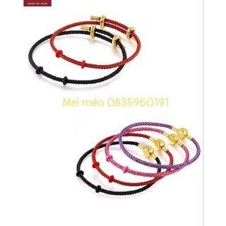 (CÓ SẴN) Dây đeo charm chốt mạ vàng (Tặng kèm chốt chặn vải)