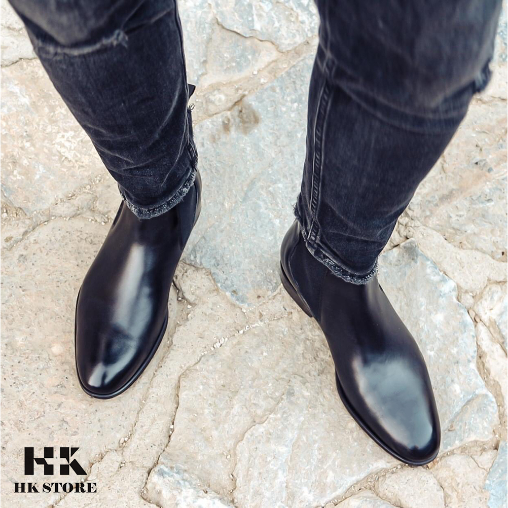 GIÀY CHELSEA BOOTS CHÍNH HÃNG - da bò cao cấp êm chân - kiểu dáng san xịn hợp thời trang - hàng hottrend hiện nay
