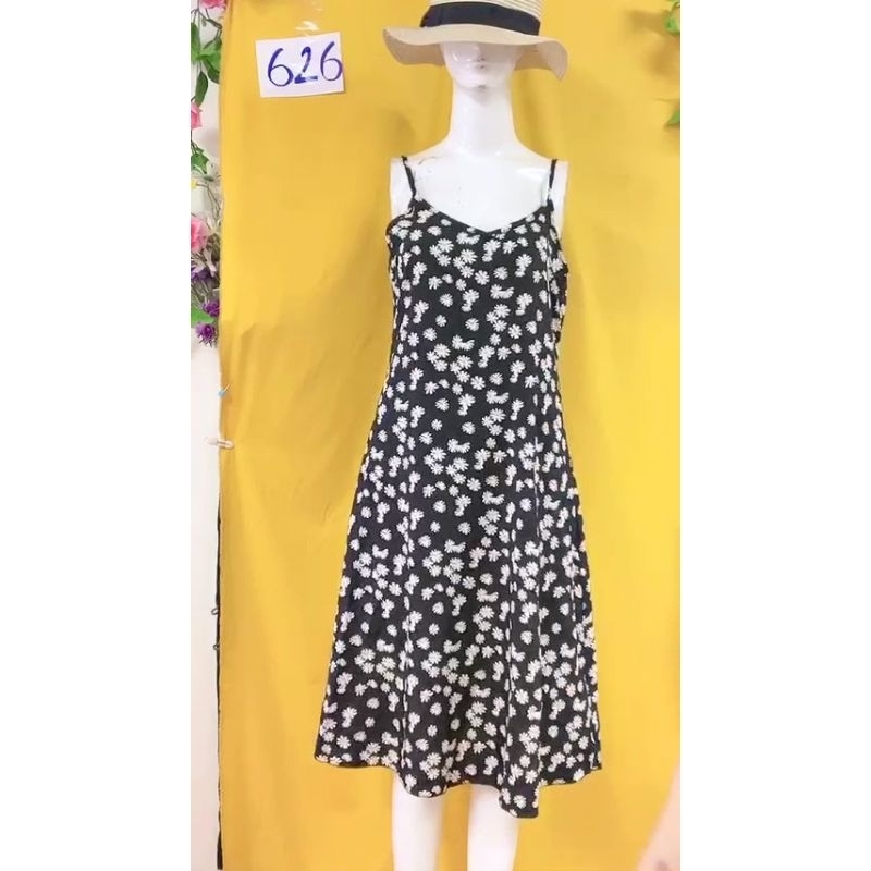 đầm hoa 2 dây freesz. S626