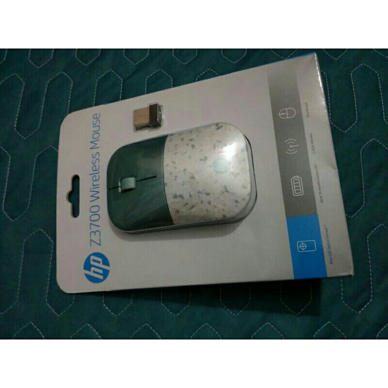 Chuột không dây HPZ3700 vân đá ngọc xanh cực đẹp, new, full