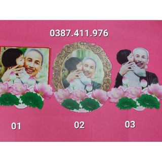Ảnh Bác Hồ trang trí dán tường lớp học.