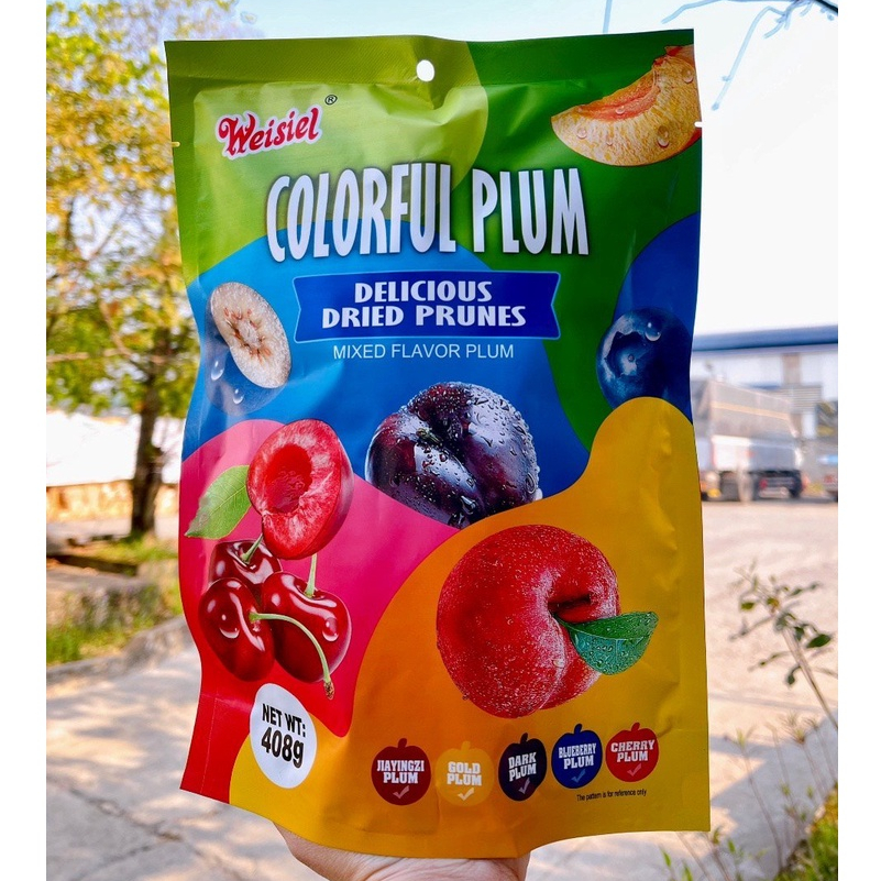 Ômai xí muội mix đủ vị chua chua giòn ngọt siêu ngon - Ô mai mix 5 vị, Ô mai Việt Quất, Ô mai Cherry, Mận, Đào