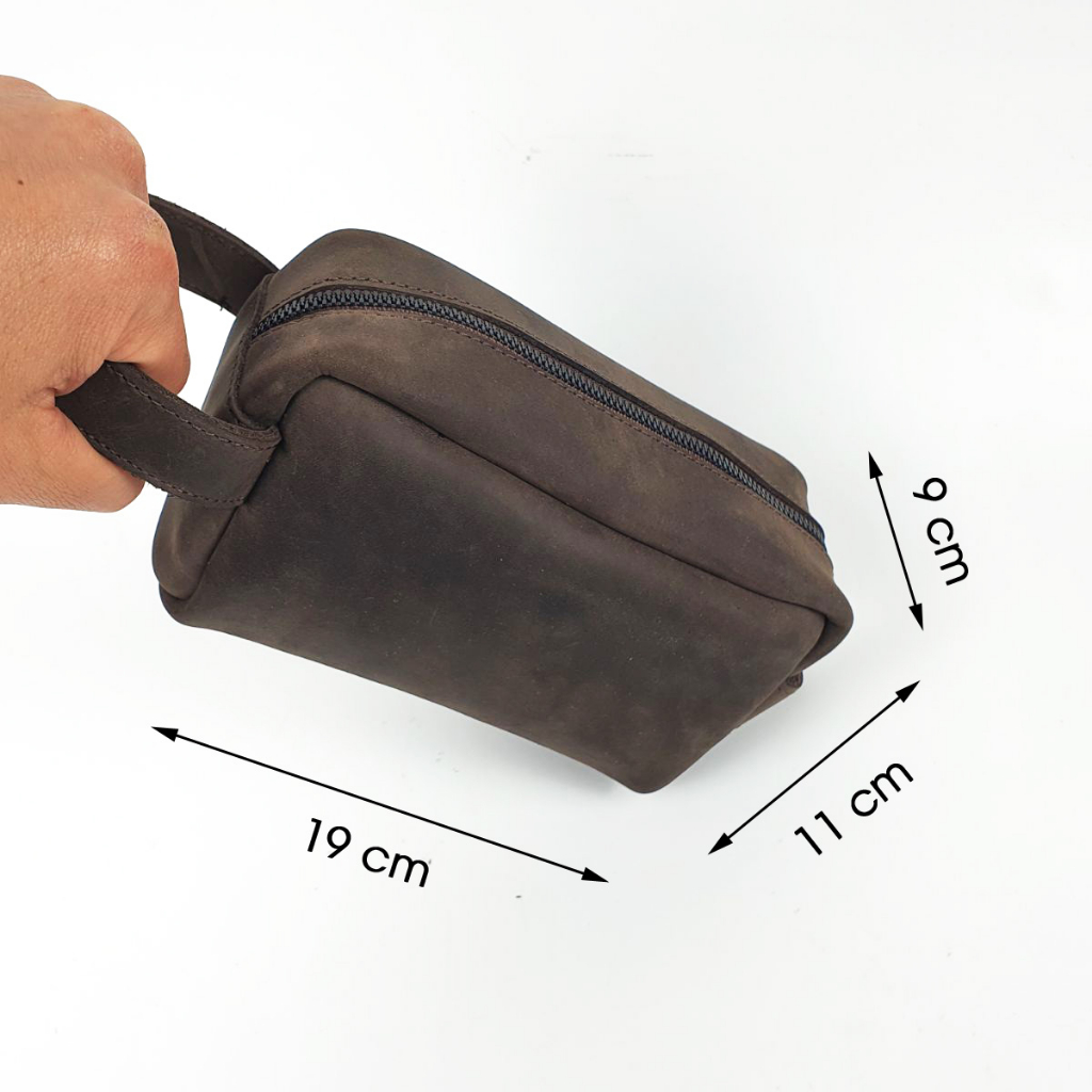 Clutch nam da thật, Túi golf nam da bò thật CL146VB  - 100% da thật, BH 3 năm