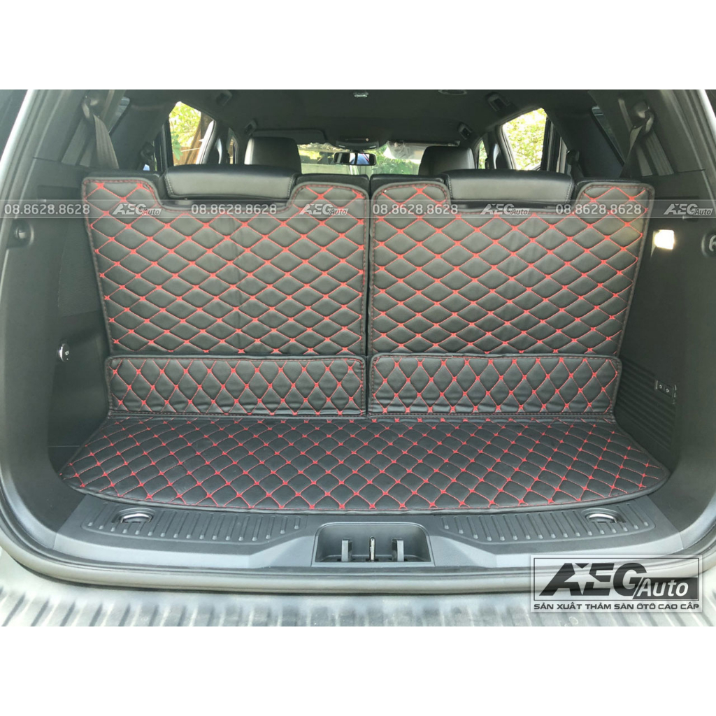 Thảm Da 6D Cốp Sau và Lưng Ghế Dành Cho Xe 5, 7 Chỗ Ô Tô Cao Cấp AEGAUTO