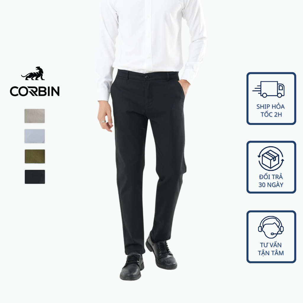 Quần tây kaki nam CORBIN chất kaki chun co giãn cao cấp đẹp