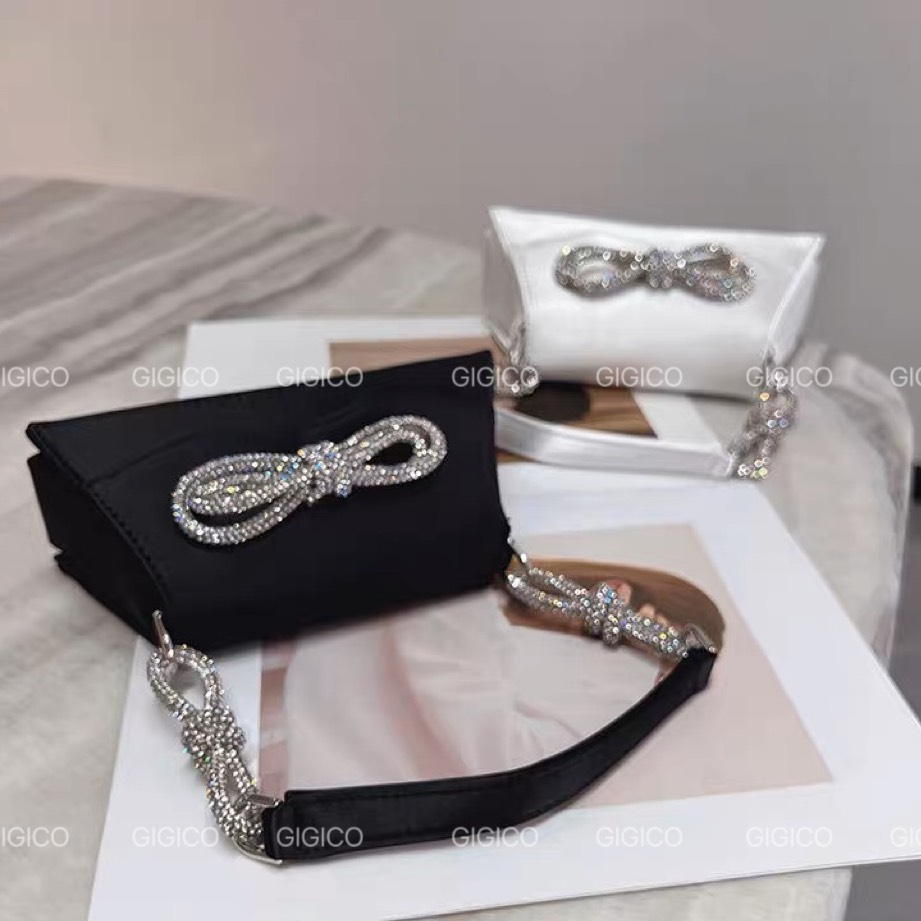 Túi xách lụa đính nơ thời trang