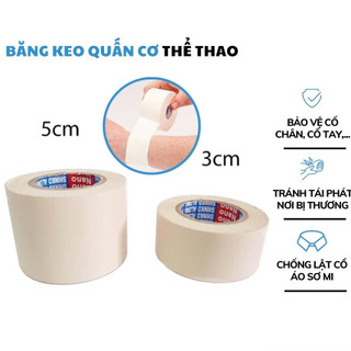 Băng keo thể thao, băng cuốn cơ đá bóng - hỗ trợ tránh chấn thương cổ tay, cổ chân, đầu gối, ngón tay