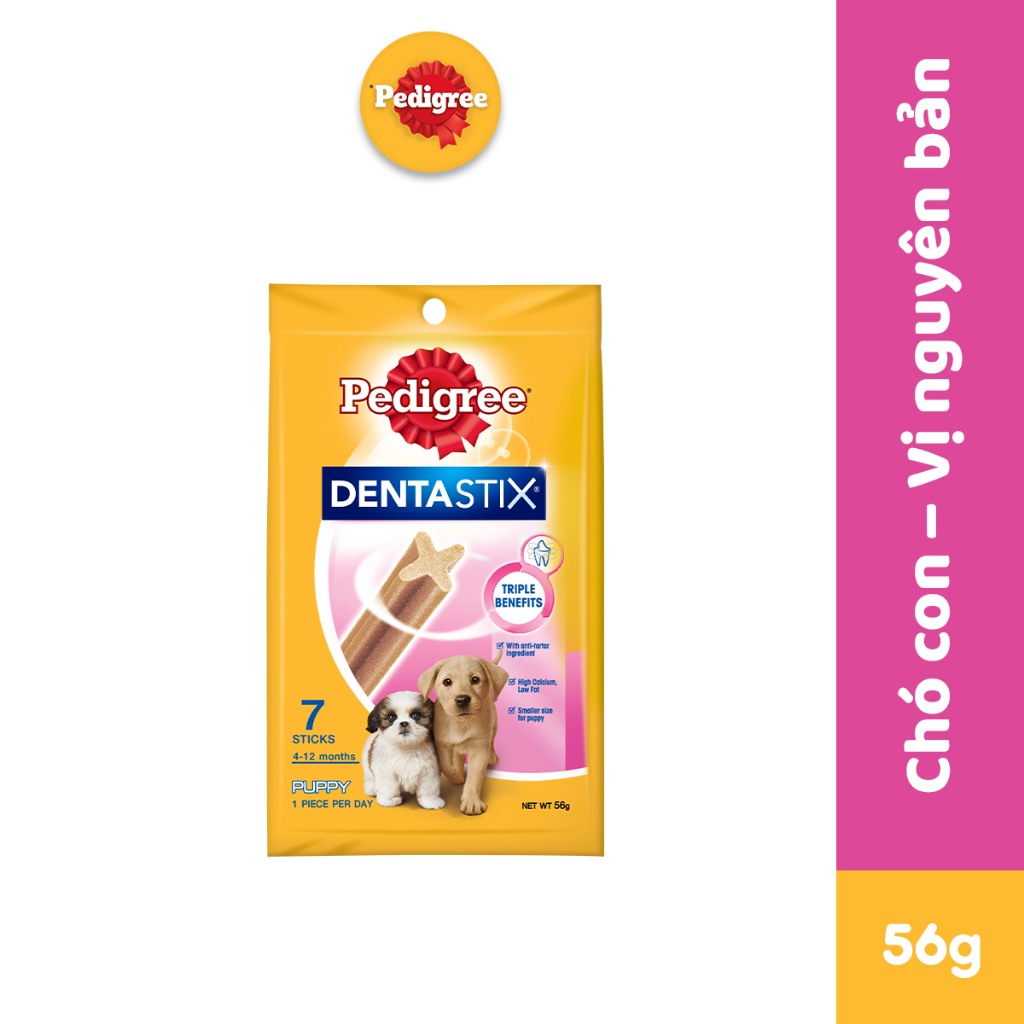 Bánh xương cho chó con Pedigree Dentastix 56g