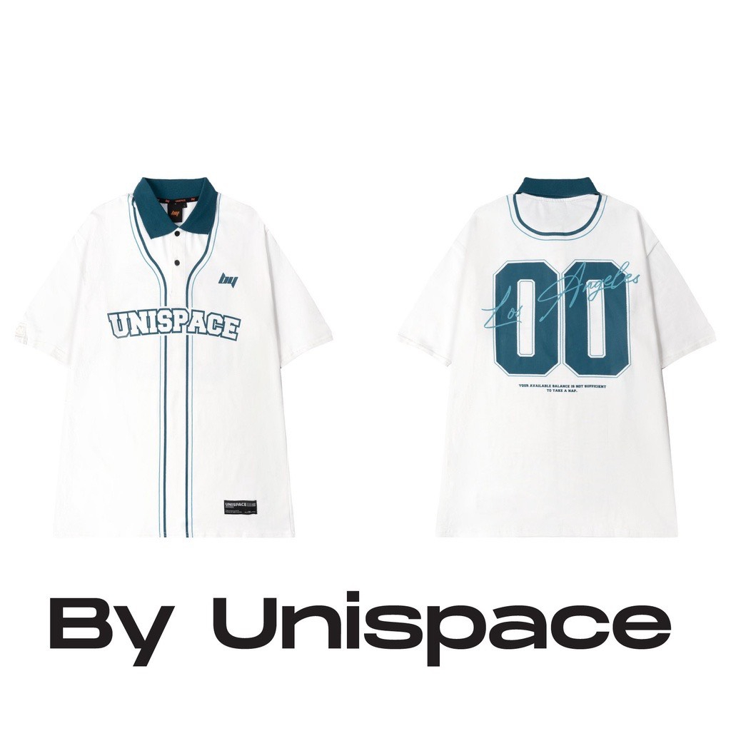 Áo polo local brand By Unispace tay lỡ form rộng unisex nam nữ cotton bóng chày HOT TREND
