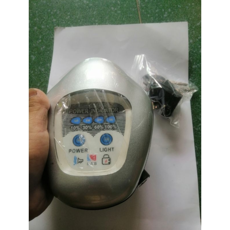 full bộ đầu đèn led tròn 24v cho xe đạp điện đen trắng