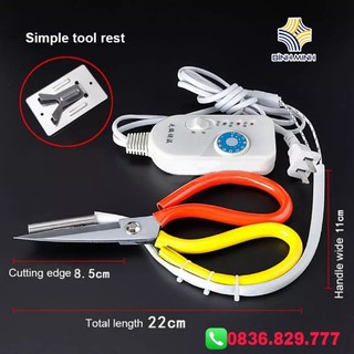 Kéo cắt nhiệt xịn copps, kéo cắt không tưa vải điều chỉnh được nhiệt độ