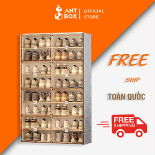 Hộp Đựng Giày, Kệ Để Giày Dép Gấp Gọn Antbox Chứa 32 Đôi Bảo Hành 2 Năm SC2D8A