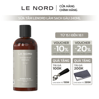 Dầu gội Le Nord giảm gàu dành cho nam giới - Hương thanh mát 240ml