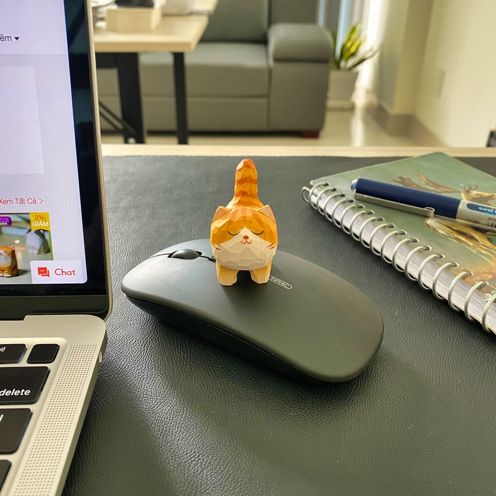 Mèo cam mặt nọng, văn phòng dễ thương, trang trí bàn làm việc, quà tặng.