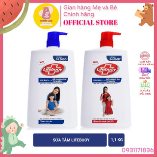 [Hoả Tốc] LIFEBUOY Sữa Tắm Bảo Vệ Vượt Trội ( Đỏ ) Chăm Sóc Da ( Xanh) 1.1 kg Chai lớn 1.1kg 1,1L 1,1 lít
