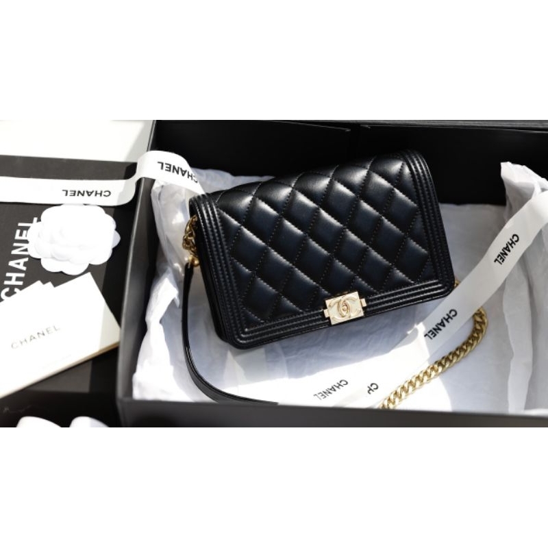 Túi xách nữ C.N WocBoy sz19cm tag vàng hàng siêu đẹp nét dã man fullbox nam châm