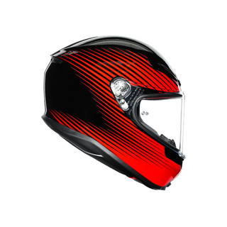 Nón bảo hiểm AGV K6 - RUSH BLACK/RED