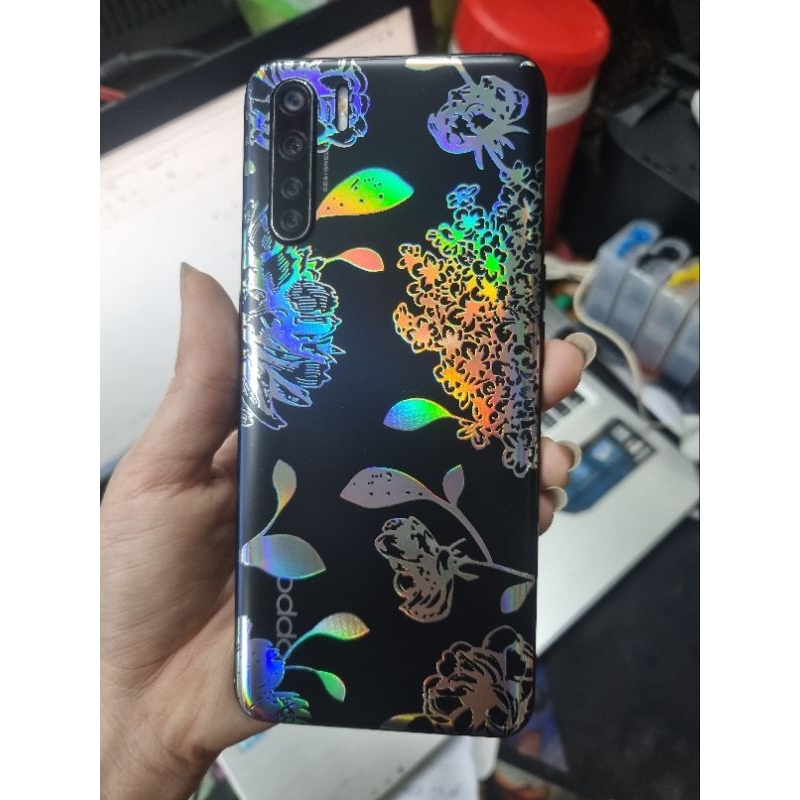 Dán lưng ppf 3D hoa văn ánh kim tuyệt đẹp cho Oppo A91