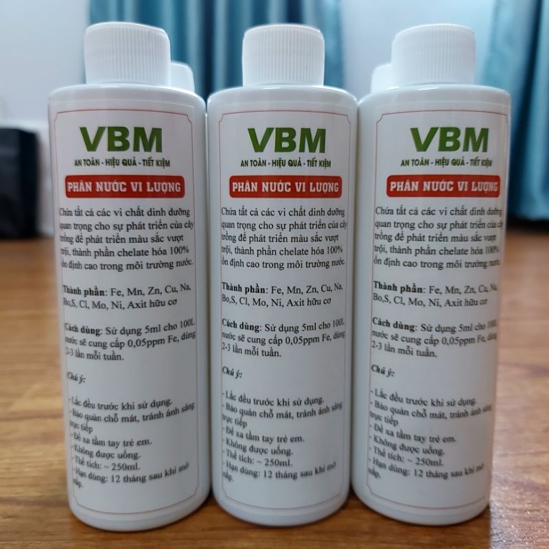 Phân nước vi lượng VBM cho Bucep, Ráy lên màu đẹp