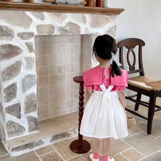 ( Ảnh Thật ) Áo kiểu + Váy Yếm Bé Gái