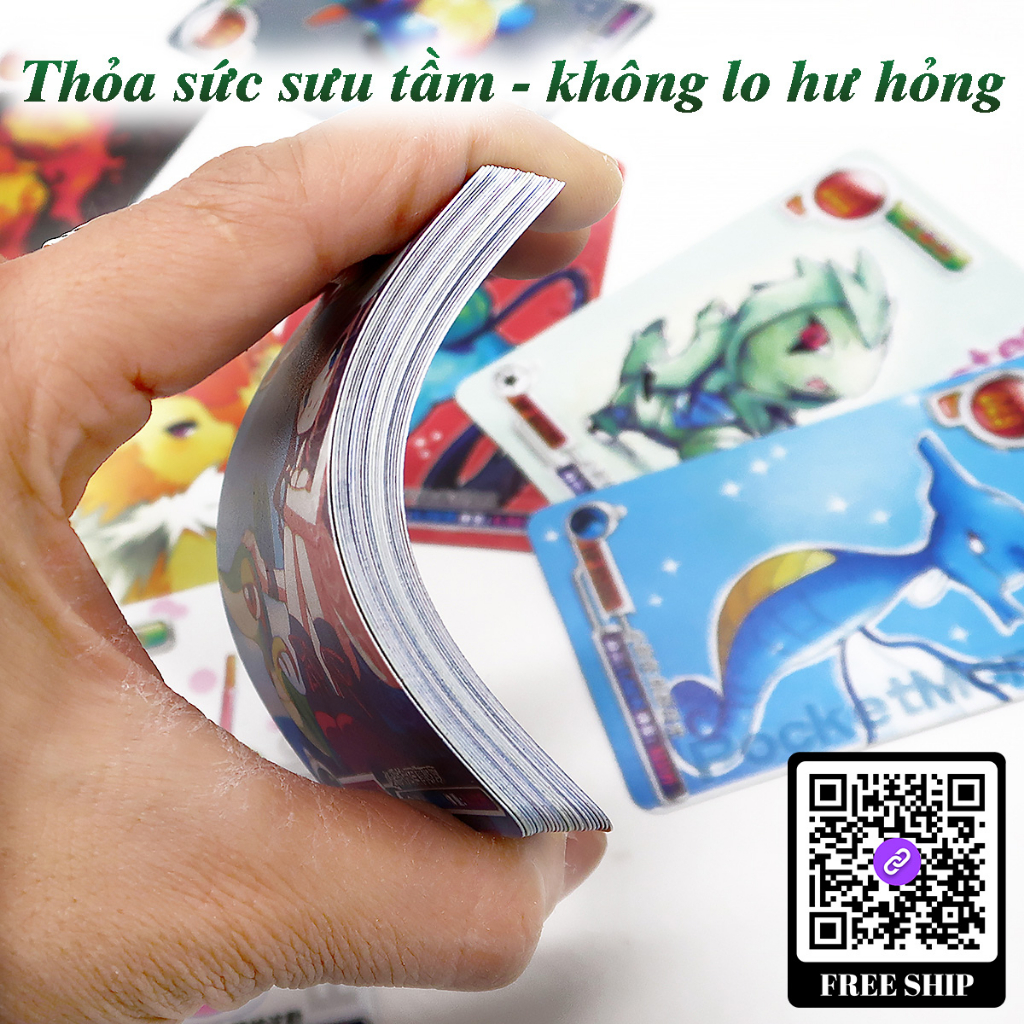 Xấp bài Pokemon nhựa dẻo phiên bản mới
