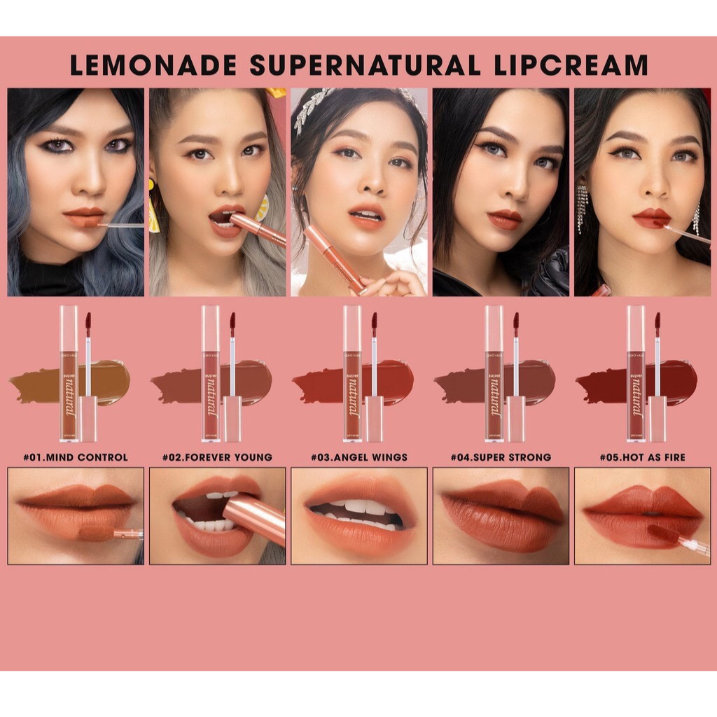 Son Kem Lì Lemonade SuperNatural Matte Lipcream 5g