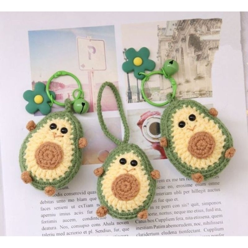 Móc Khóa Len Bé Bơ