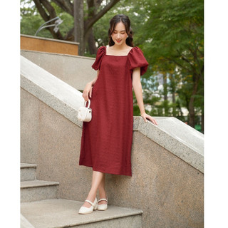 OLV - Đầm Berry Puff Sleeves Dress