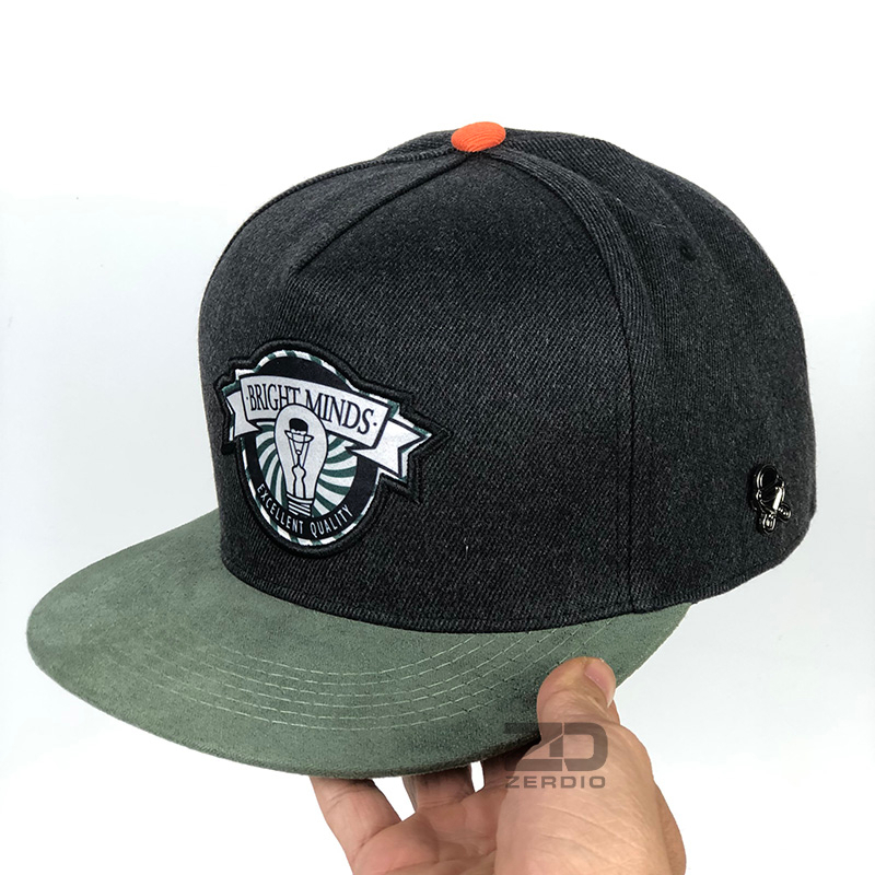 Mũ hiphop, Nón snapback nam nữ SN74 màu xám phong cách cá tính