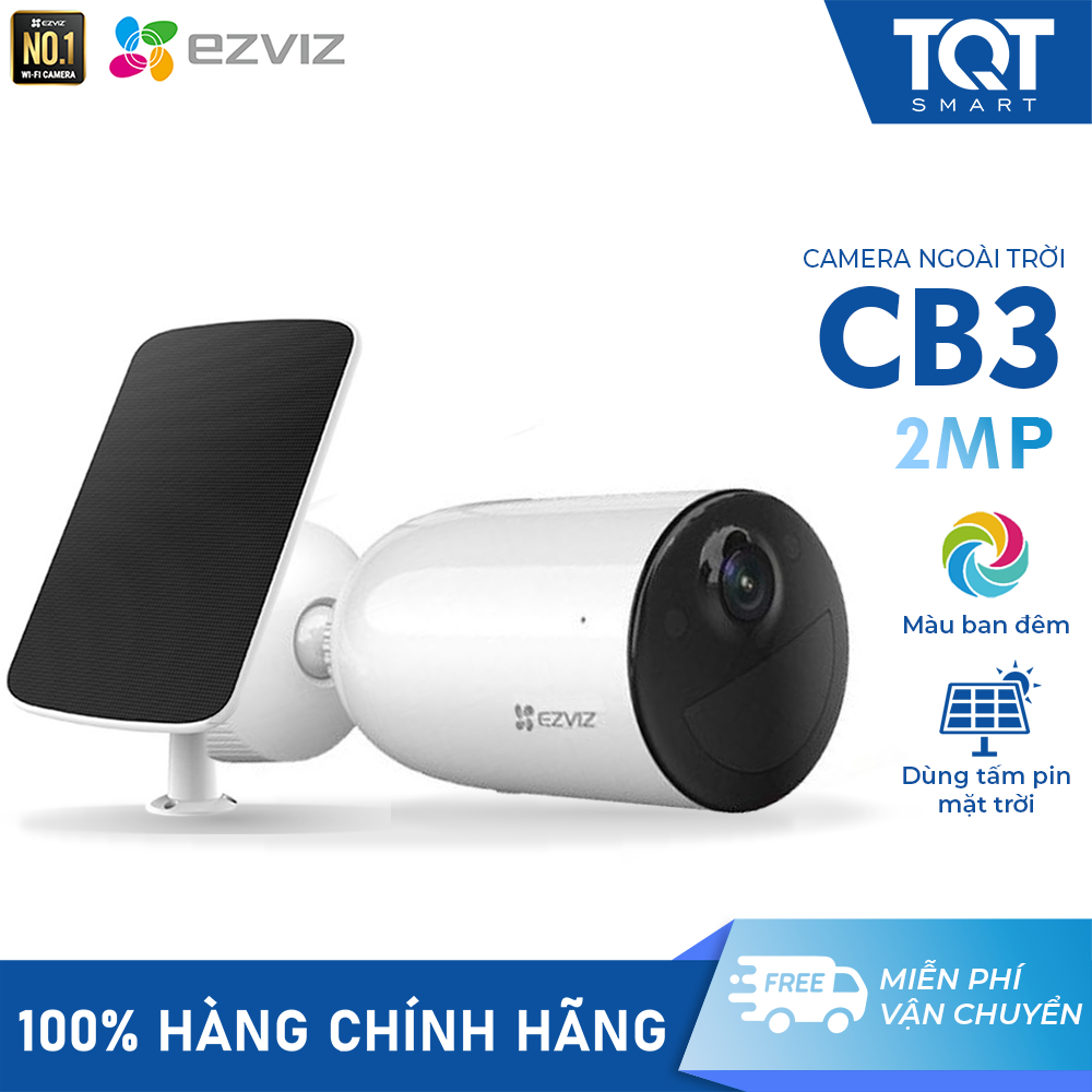 [FREESHIP] Camera WiFi EZVIZ CB3 - Dùng pin, không dây, phát hiện chuyển động - TQT SMART