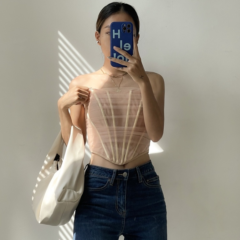 La Corset - Áo Bra Ren Lưới Quây Ngang Thiết Kế La Perbra Premium