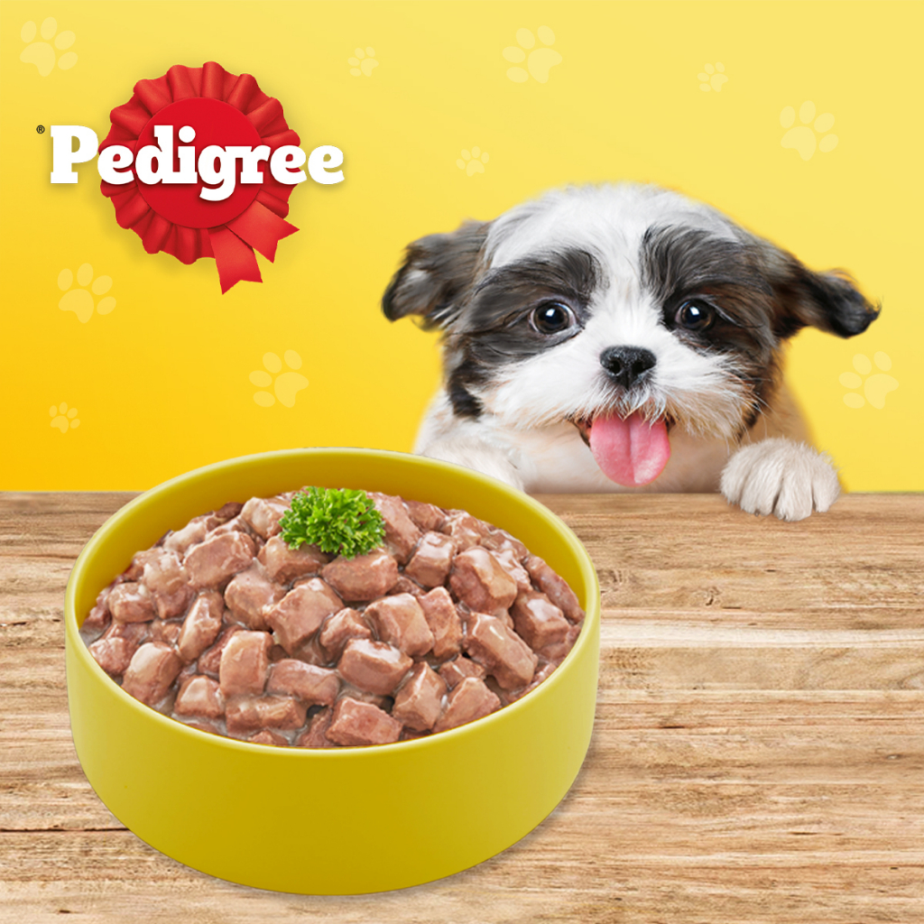 Bộ 6 thức ăn chó con Pedigree vị gà nấu sốt 130g