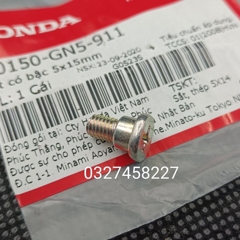 Ốc vít có bậc, bắt pha chóa đèn xe DREAM zin 5x15mm