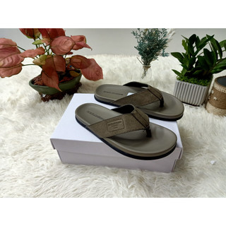 Dép xỏ ngón nam DG Tông kẹp nam 4 màu sang trọng da PU đế cao su chống trơn trượt hiệu quả full box