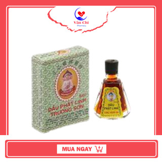 Dầu phật linh trường sơn, dầu gió phật linh, giảm cảm cúm, nhức đầu, lọ 1,5ml/5ml
