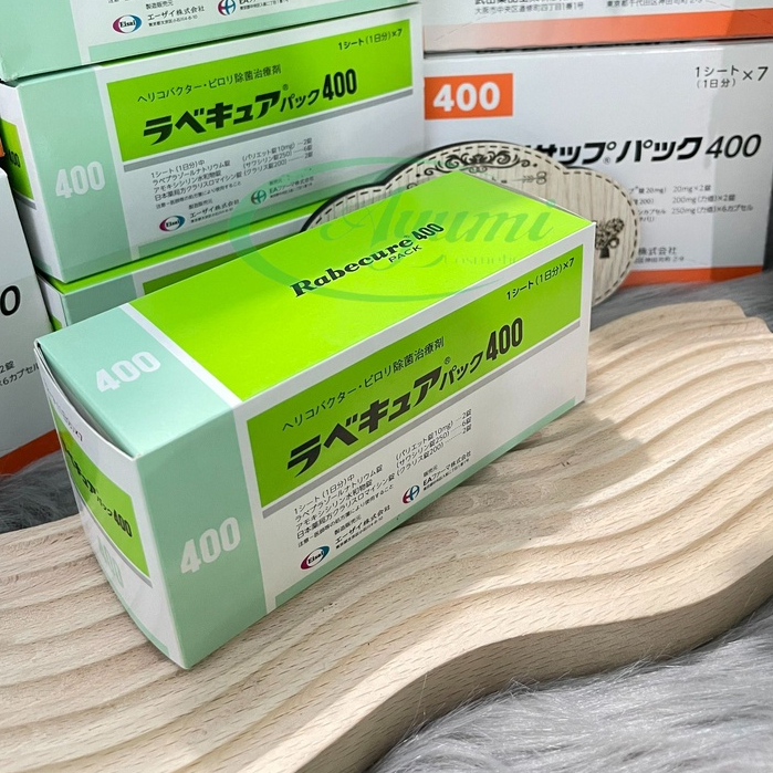 Viên Uống Giảm Vi Khuẩn HP 400  - HP 800  - HP 400 Rabecure  10 Viên x 7 Vỉ Nhật Bản