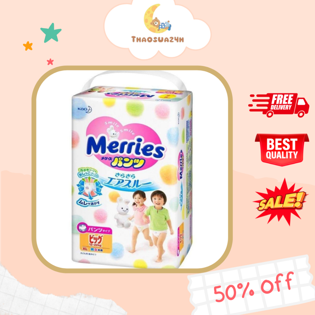 Bỉm Merries nội địa nhật cộng miếng