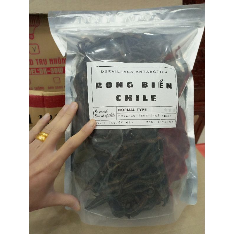 Rong biển Chile - Tảo xoắn Chi Lê, tảo Chile (500g) loại bình dân tiết kiệm cho quán cơm chay, nấu SL nhiều
