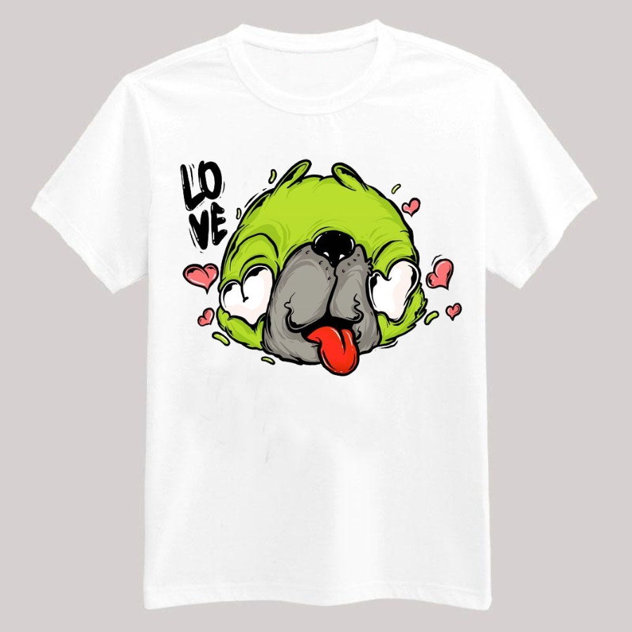 Áo thun thời trang nữ nam vải cotton đẹp cổ tròn in hình ảnh minh họa , vải mát mẽ from rộng oversize