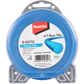  Dây cước cắt cỏ tròn 1.6 mm x 15m Makita E-02733 - Chính hãng 