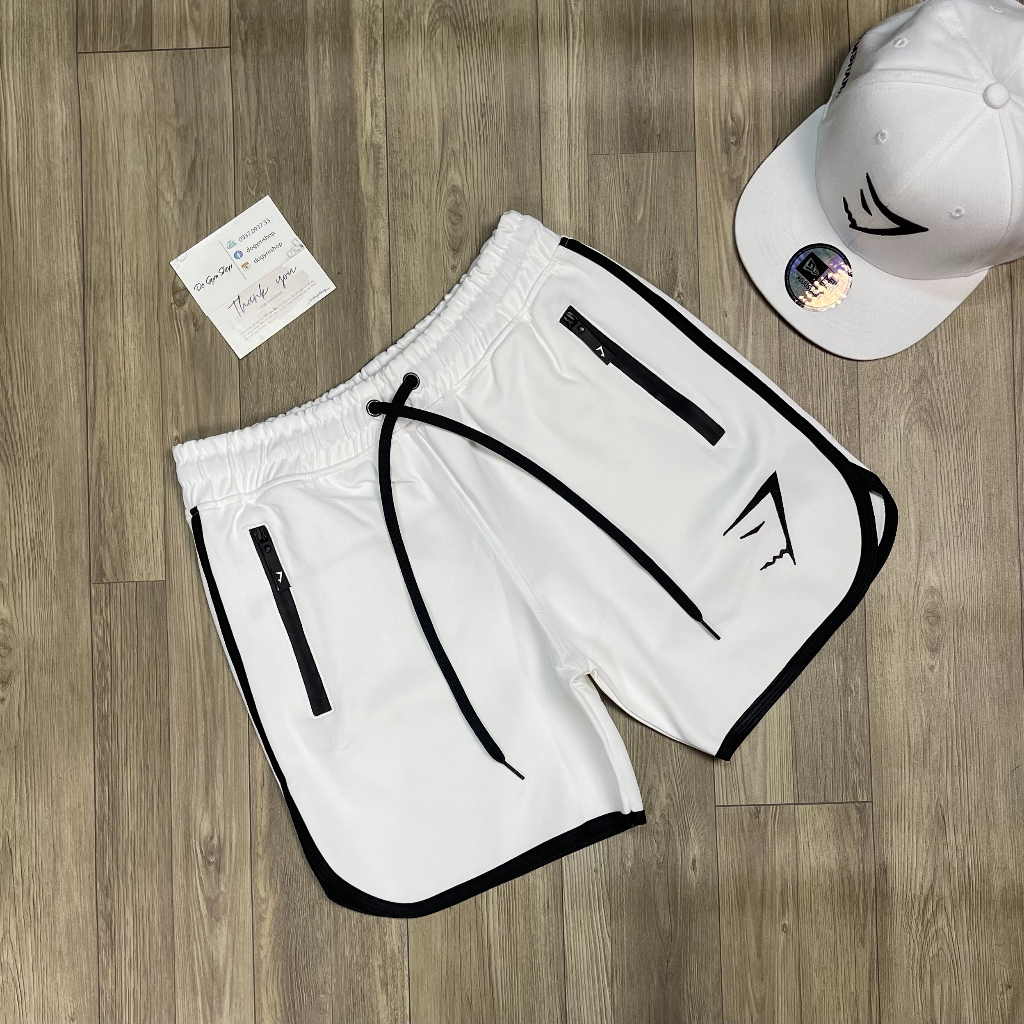 Quần đùi tập gym nam DO GYM SHOP thun poly không xù lông, thoáng mát, logo thêu