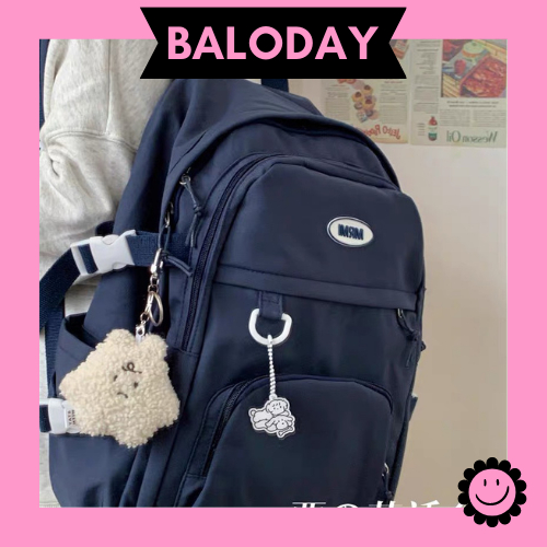 Balo Nam Nữ basic MRMI nhiều ngăn, nhiều màu, siêu dễ thương, cute, dùng để đi học đi chơi
