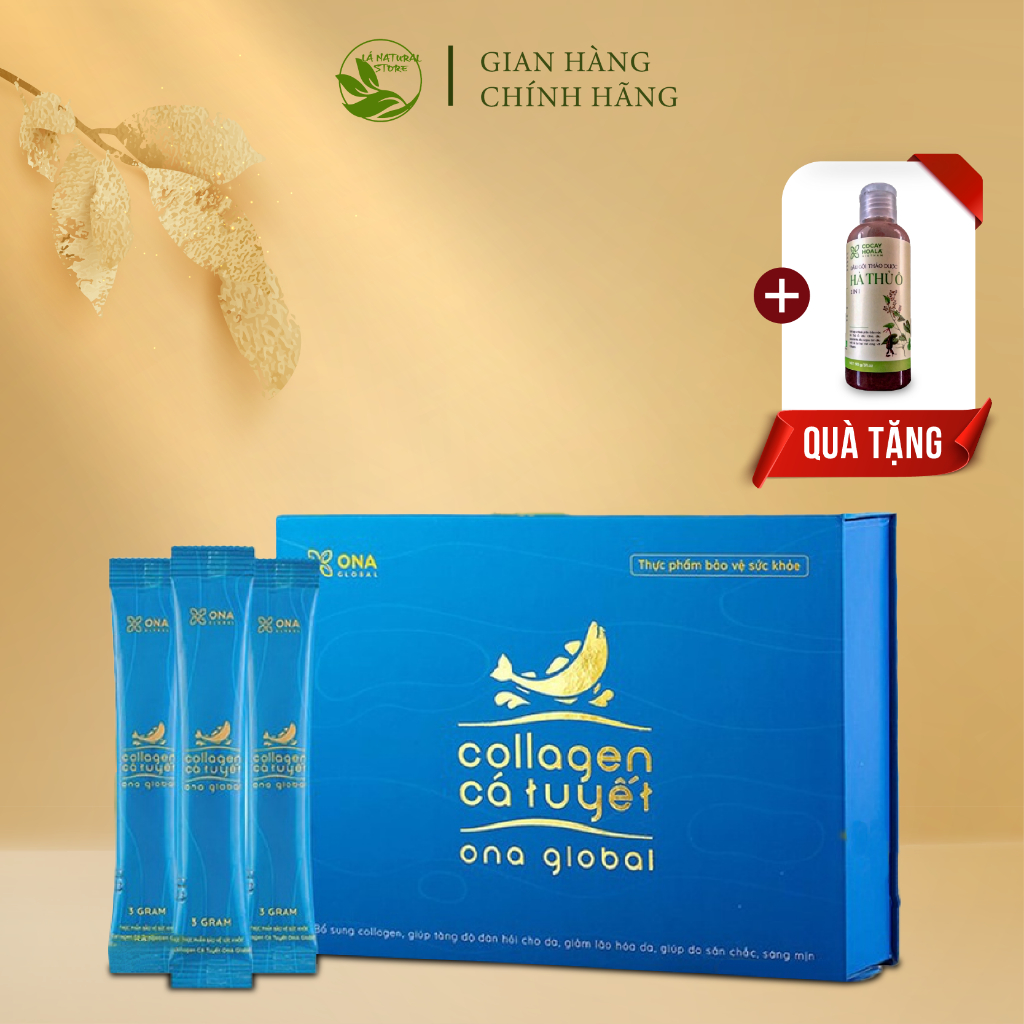Collagen cá tuyết cocayhoala tăng độ đàn hồi da, mang lại làn da tươi trẻ, săn chắc 1 gói 3 gam