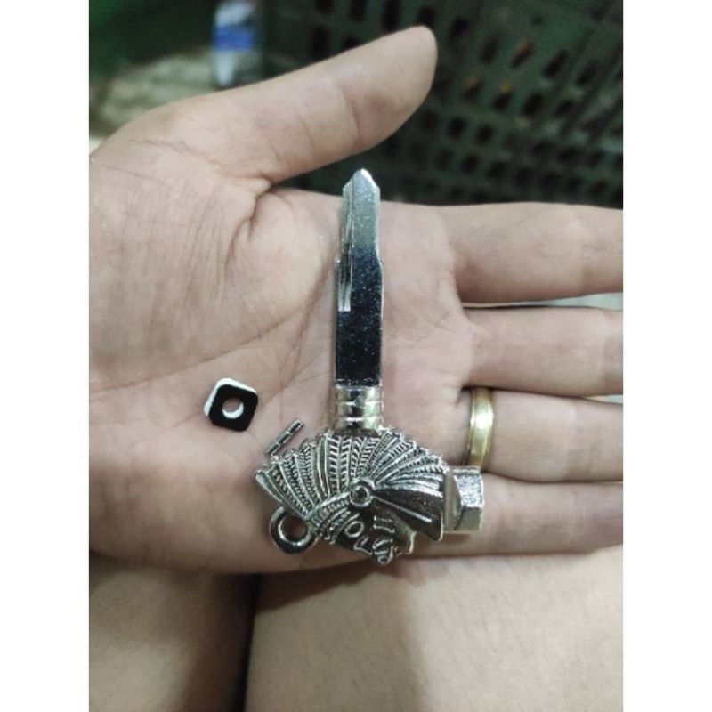 Phôi chìa khóa độ các dòng xe Honda hoạ tiết thổ dân vế trái/vế phải