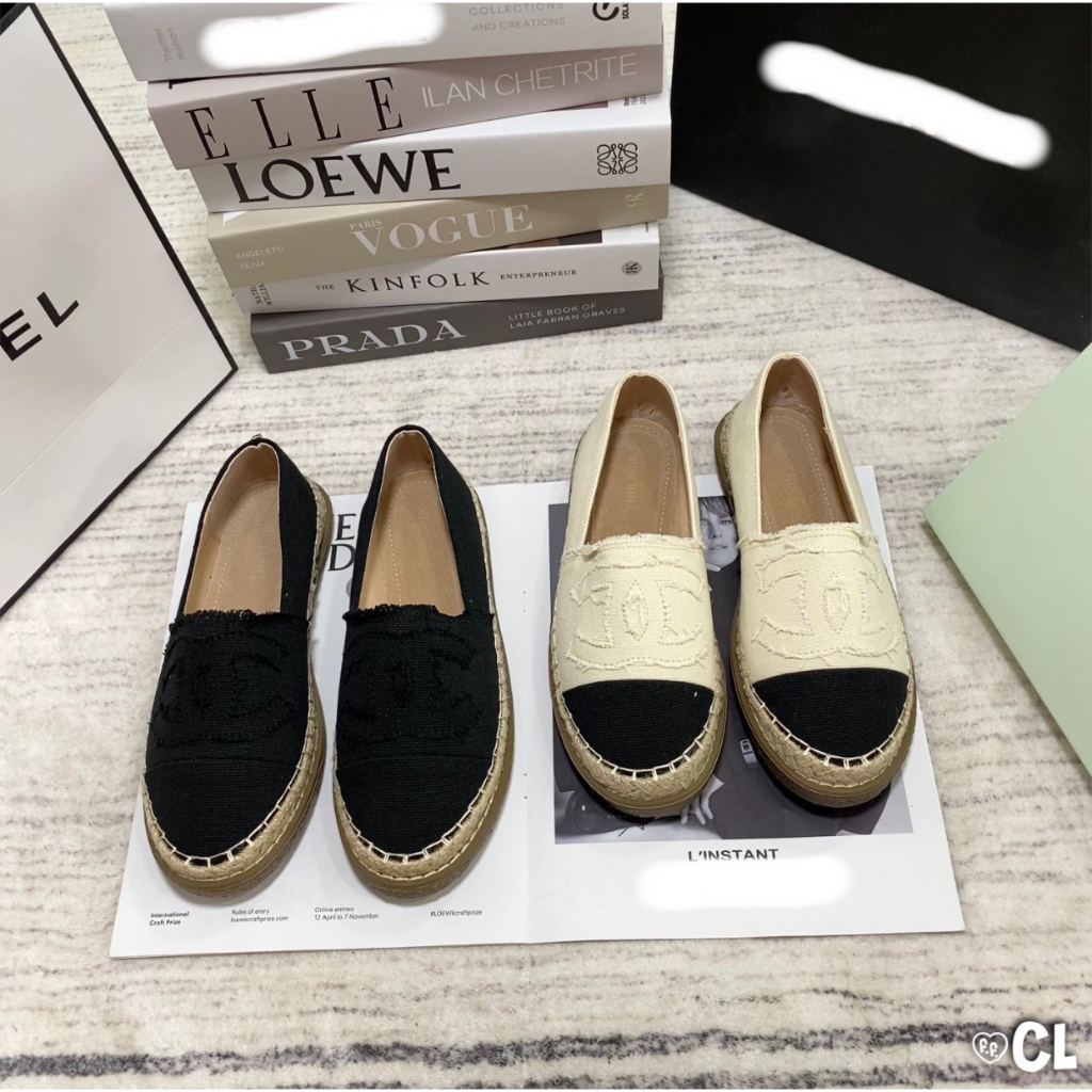 Slipon đế cói chất vải cao cấp 2 màu