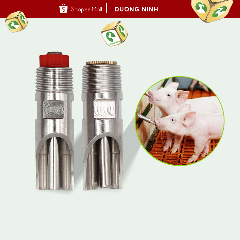 Núm uống nước tự động cho heo Phi 21 lợn Dương ninh INOX  VH25